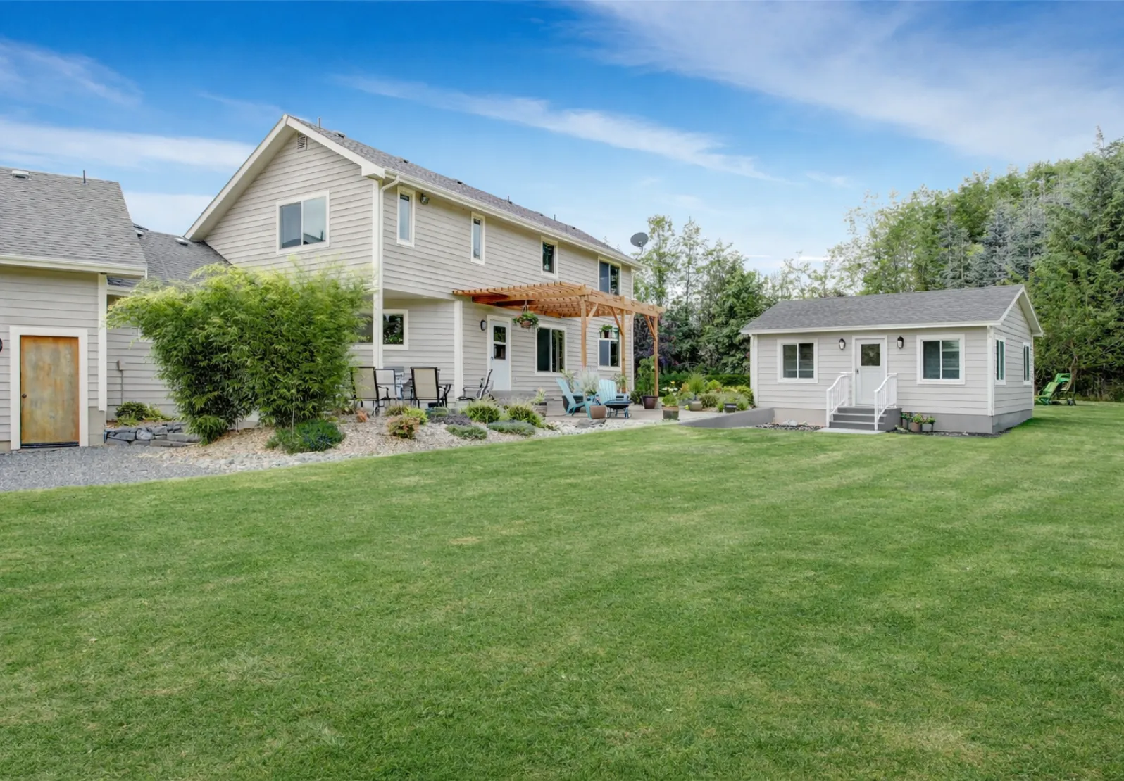 Prefab ADU in Los Angeles project showing the modern design and materials used in the build