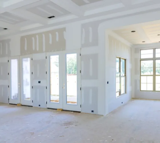 ADU drywall installation and finishing stage completed by Mister ADU LA